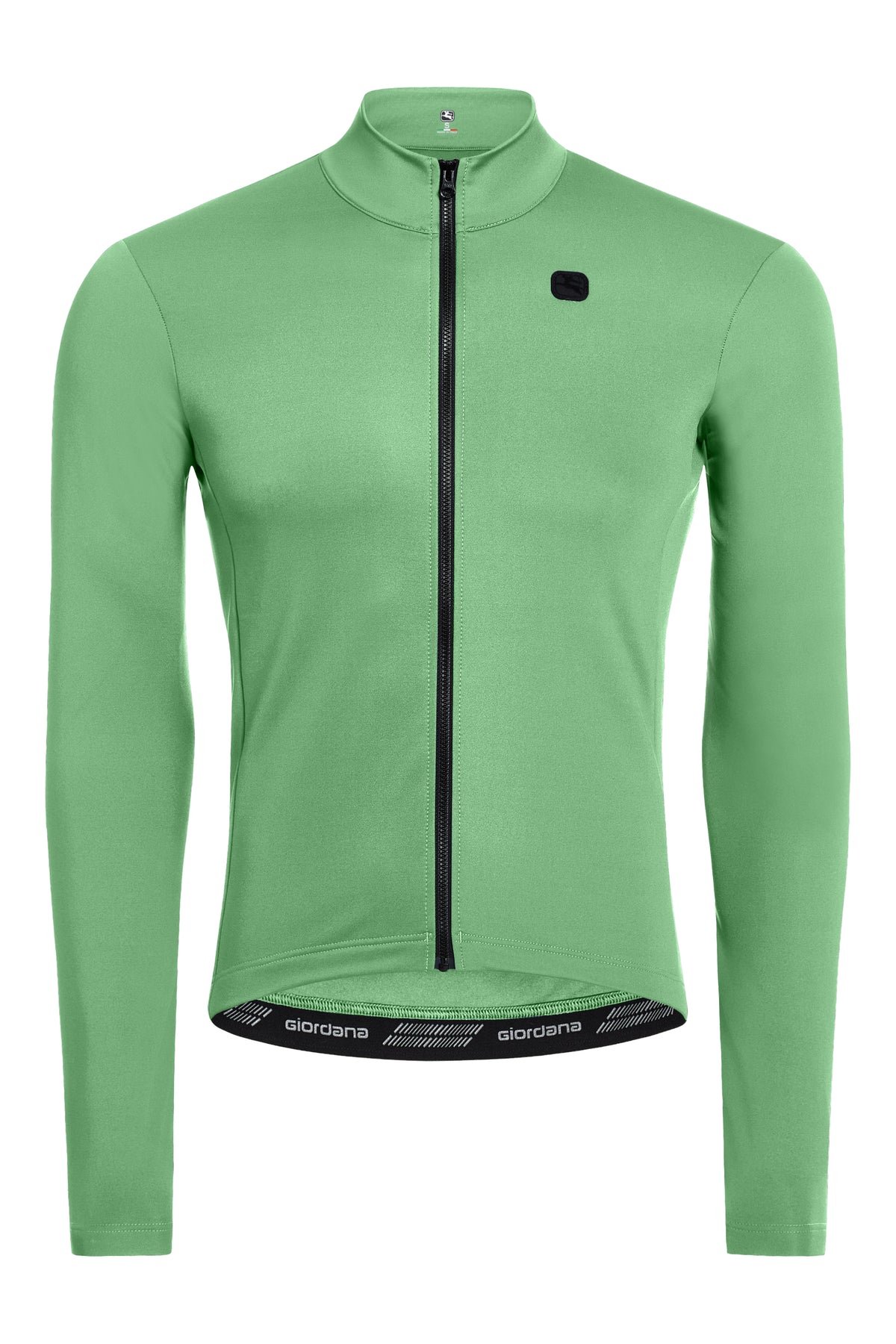 Men's SilverLine Thermal Long Sleeve Jerseys by Giordana Cycling, MINT GREEN, Made in Italy