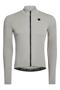 Men's SilverLine Thermal Long Sleeve Jerseys by Giordana Cycling, LUNAR GREY, Made in Italy