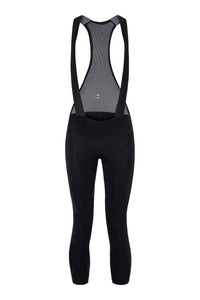 Women's SilverLine Thermal Bib Tights by Giordana Cycling, BLACK, Made in Italy