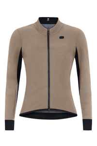 Women's SilverLine Winter Jacket by Giordana Cycling, SAND, Made in Italy
