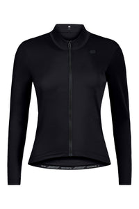 Women's SilverLine Thermal Long Sleeve Jerseys by Giordana Cycling, BLACK, Made in Italy