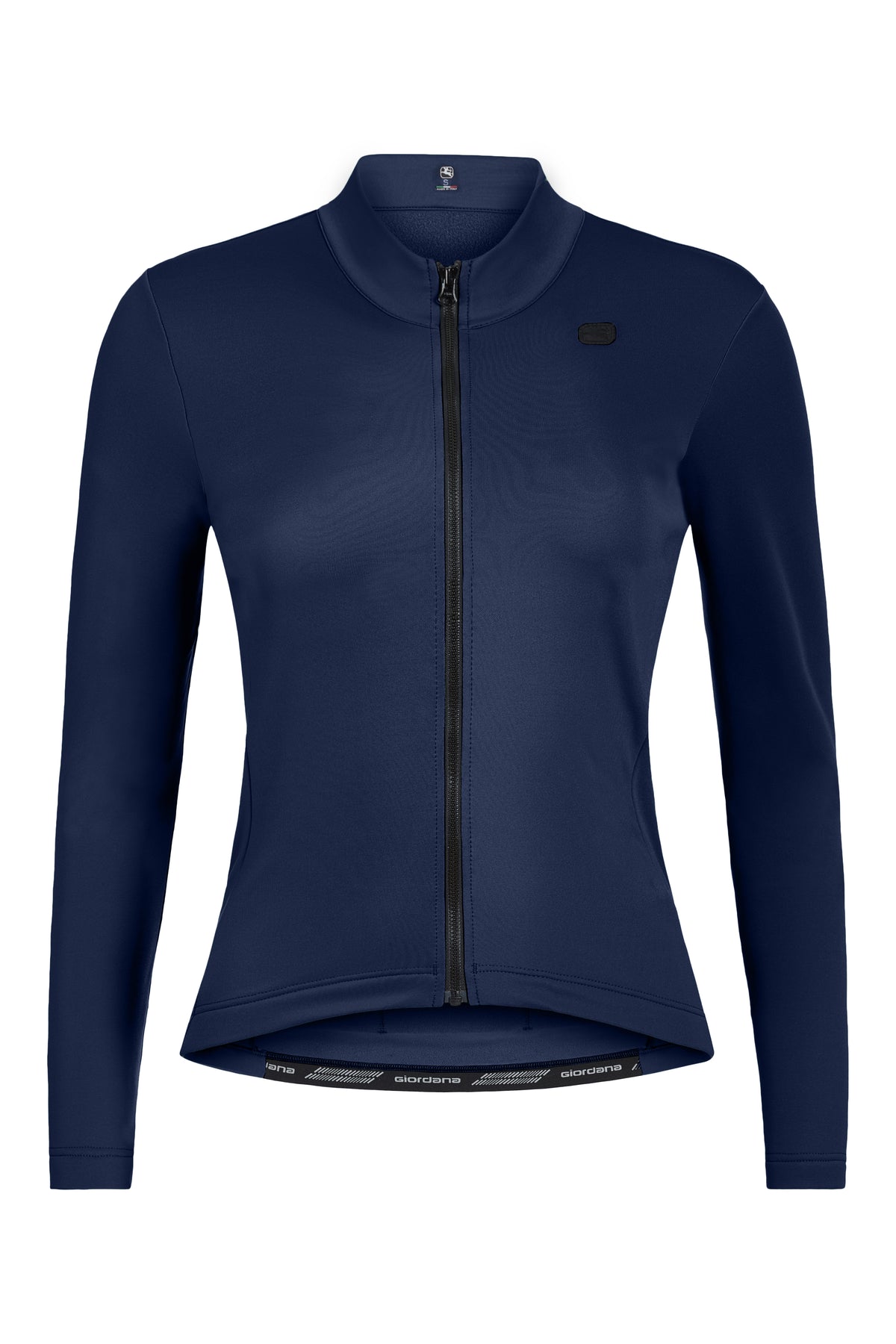 Women's SilverLine Thermal Long Sleeve Jerseys by Giordana Cycling, SABLE BLUE, Made in Italy