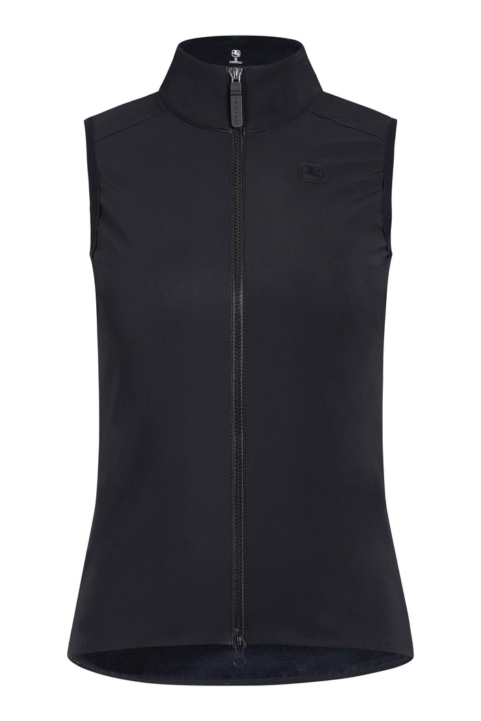 Women's SilverLine Thermal Vest by Giordana Cycling, BLACK, Made in Italy