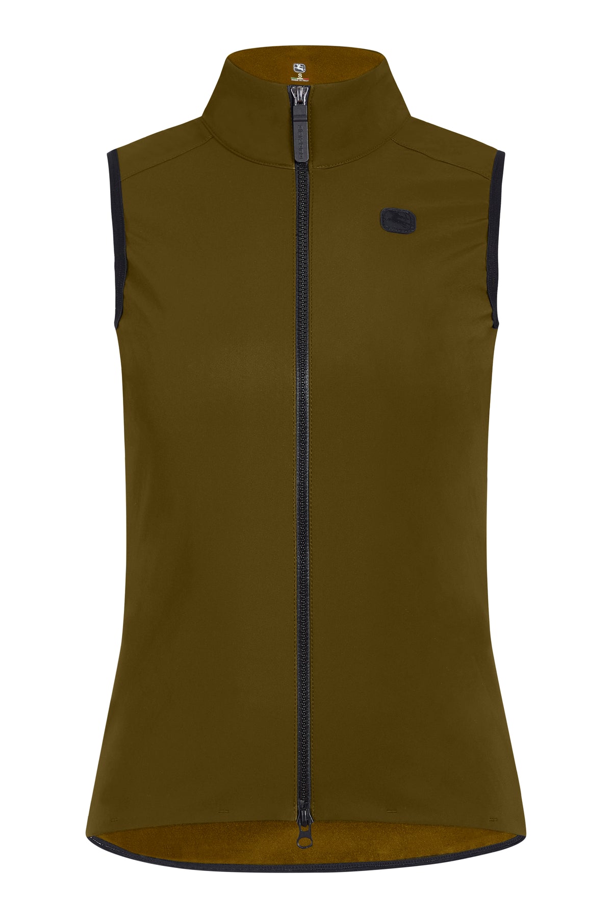 Women's SilverLine Thermal Vest by Giordana Cycling, ARMADILLO/BRONZE YELLOW, Made in Italy