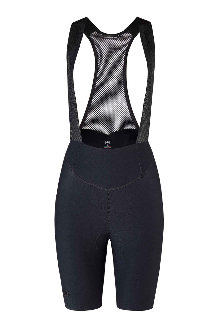 Women's SilverLine Bib Short by Giordana Cycling, BLACK, Made in Italy