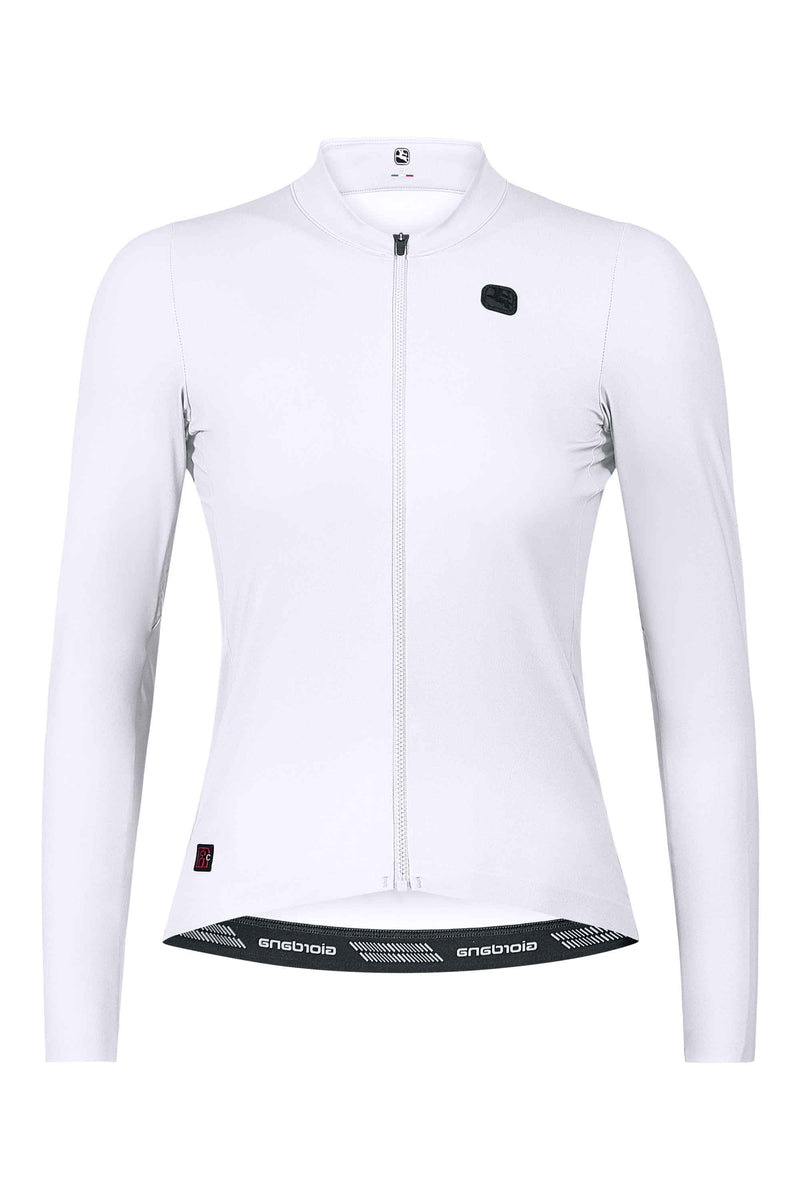 Women's FR-C Pro Lightweight Long Sleeve Jersey by Giordana Cycling, WHITE, Made in Italy