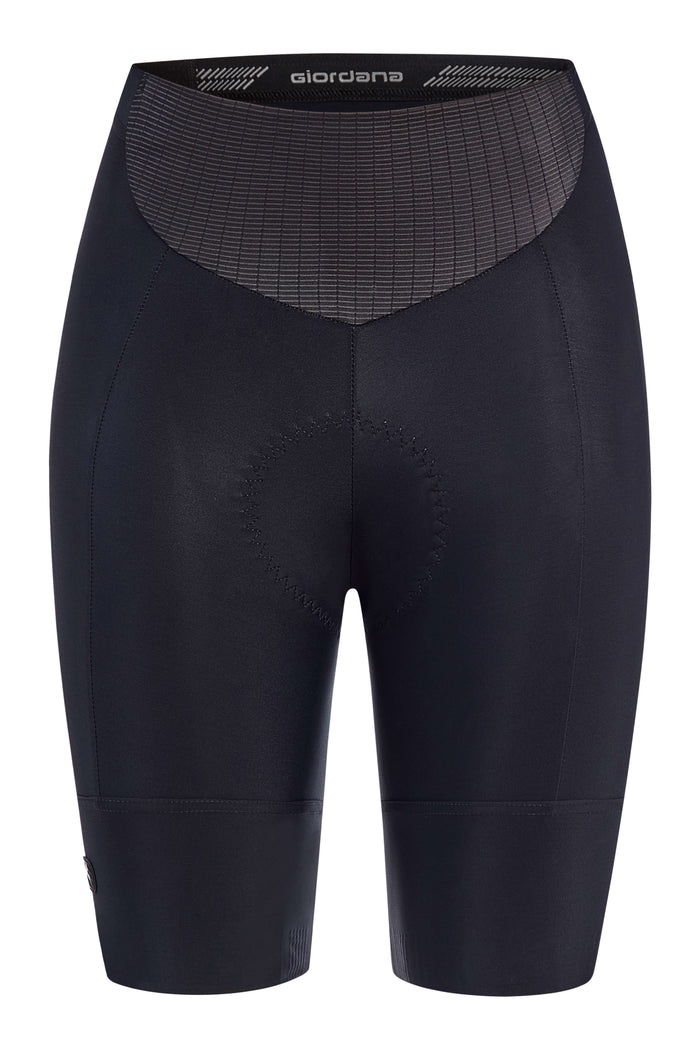 Women's Fusion Short by Giordana Cycling, BLACK, Made in Italy
