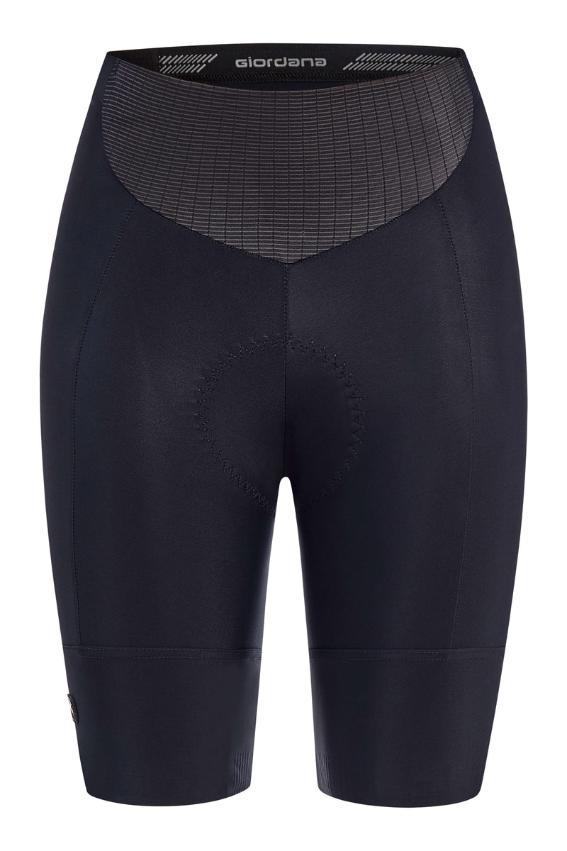 Women's Fusion Short by Giordana Cycling, BLACK, Made in Italy