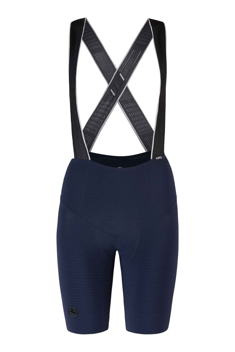 Women's NX-G Bib Short - Shorter Inseam by Giordana Cycling, MIDNIGHT BLUE, Made in Italy