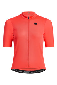Women's SilverLine Jersey by Giordana Cycling, LAVA RED, Made in Italy