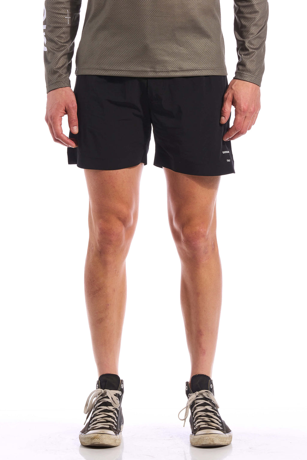 The Active Short by Giordana Cycling, METEORITE BLACK, Made in Italy