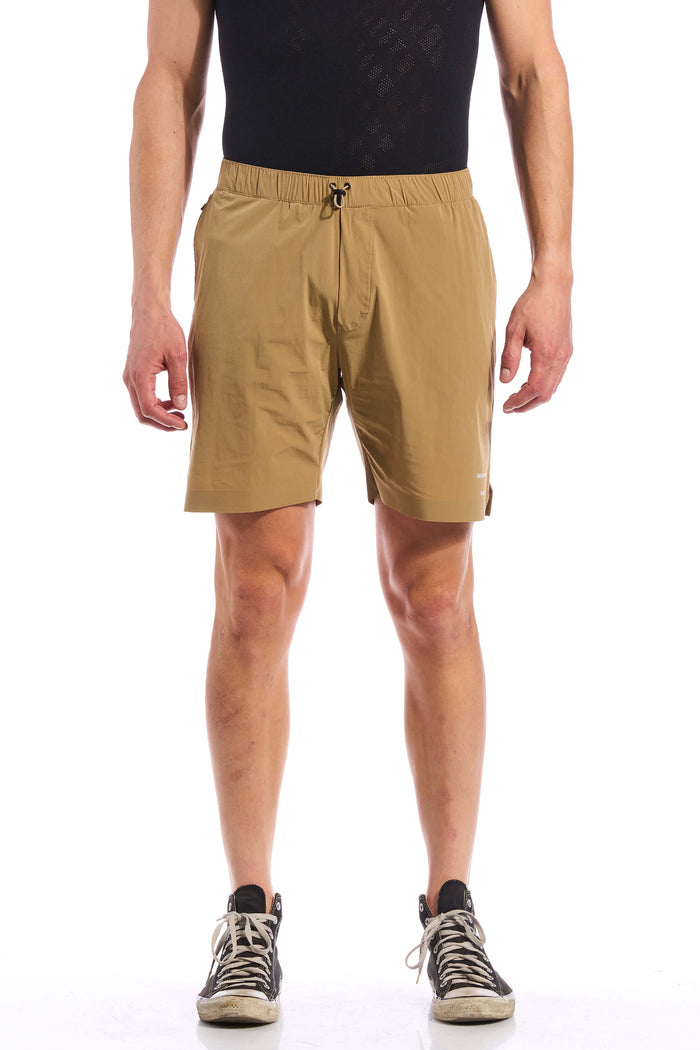 The Active Short by Giordana Cycling, KHAKI, Made in Italy