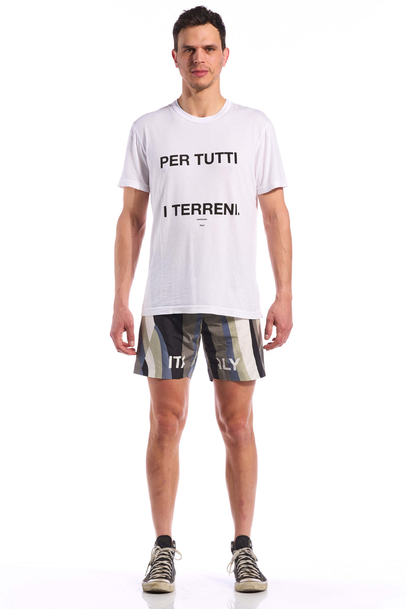 Per Tutti Tee by Giordana Cycling, WHITE, Made in Italy