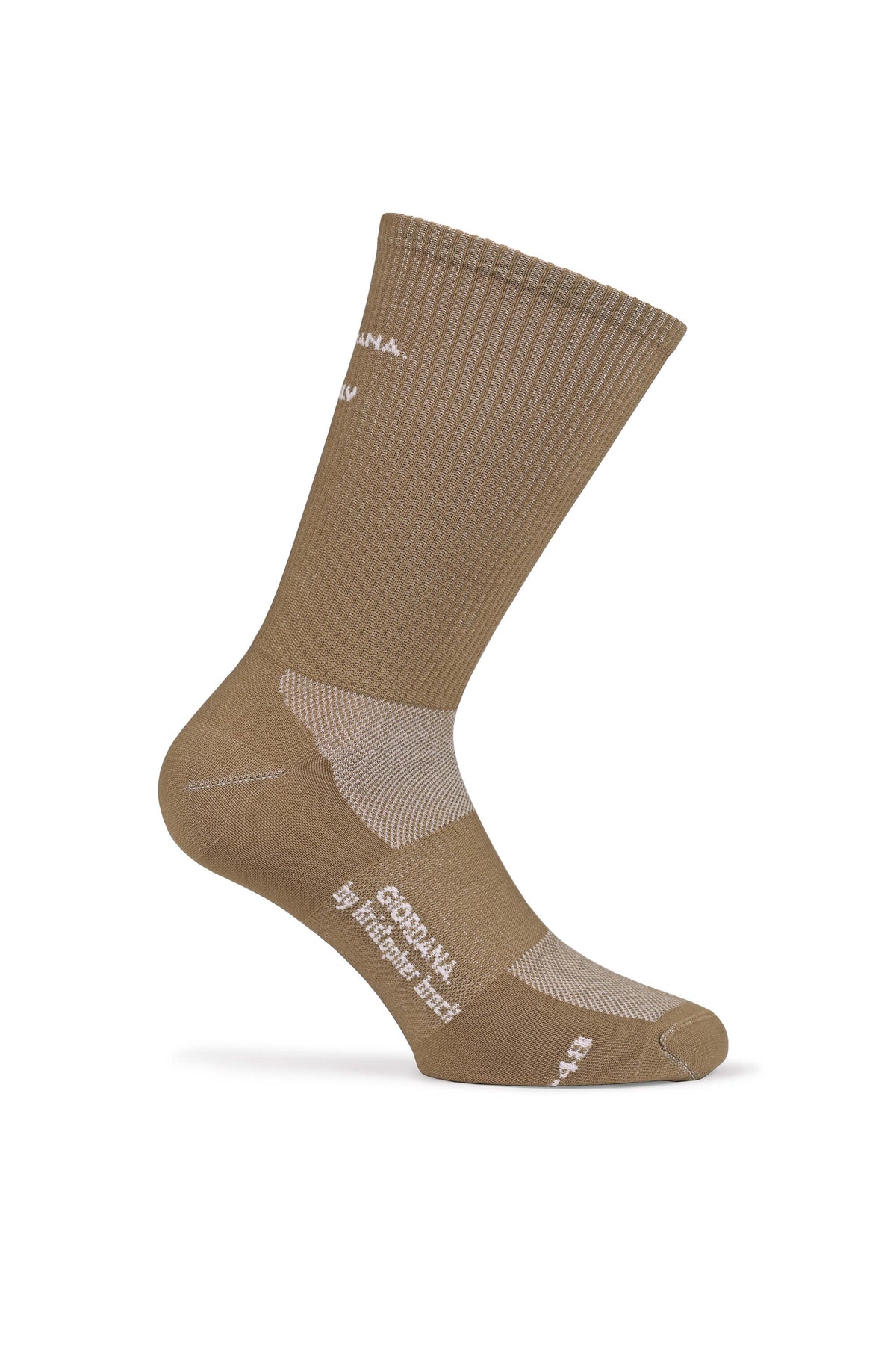 The KB Sock by Giordana Cycling, KHAKI, Made in Italy