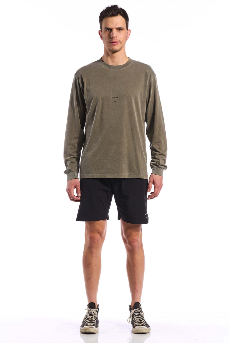 The Long Sleeve Steps Tee by Giordana Cycling, , Made in Italy