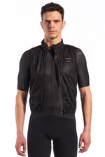 The Wind Vest by Giordana Cycling, METEORITE BLACK, Made in Italy