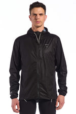 The Jimmy Wind Jacket by Giordana Cycling, METEORITE BLACK, Made in Italy