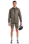 The Jimmy Wind Jacket by Giordana Cycling, SMOKEY OLIVE, Made in Italy