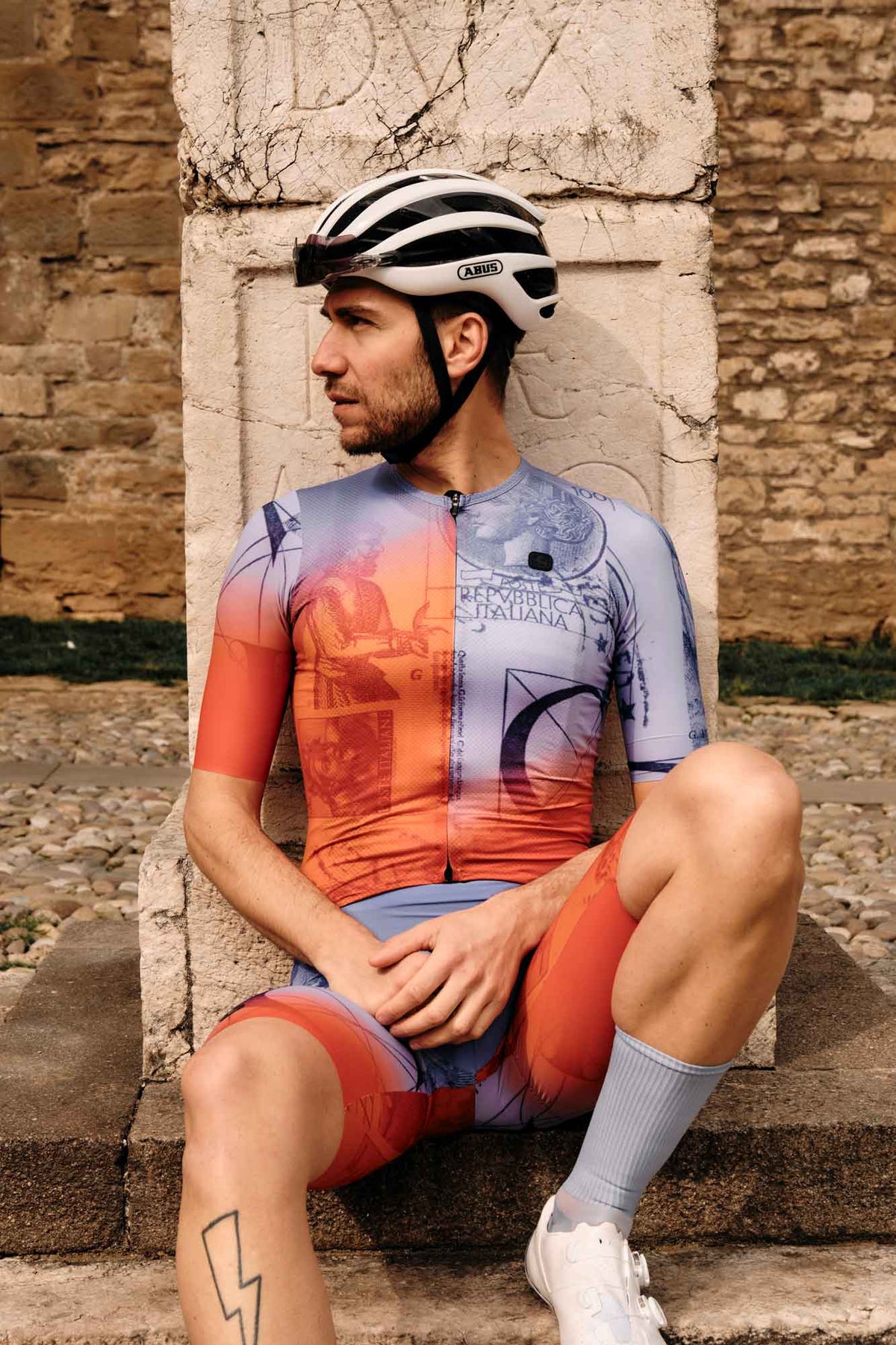 Men's La Posta Urto Kit in Orange by Giordana Cycling, , Made in Italy