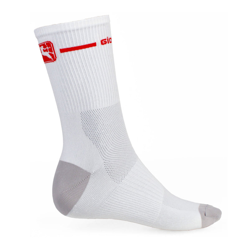 Trade Tall Socks by Giordana Cycling, WHITE/RED, Made in Italy