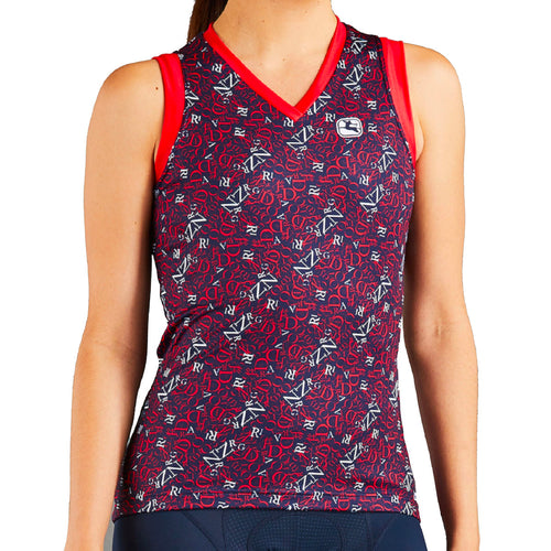 Women's Arts Giordana Tank by Giordana Cycling, RED, Made in Italy