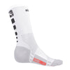 FR-C Tall Socks by Giordana Cycling, WHITE BLACK LOGO, Made in Italy