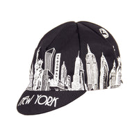 NYC Landmarks Cap by Giordana Cycling, BLACK, Made in Italy