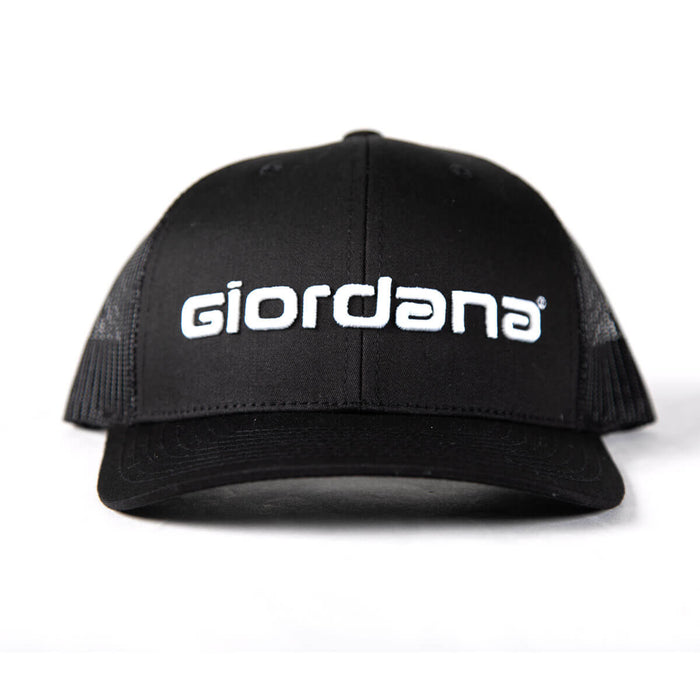 Giordana Fitted Hats by Giordana Cycling, Black/White, Made in Italy