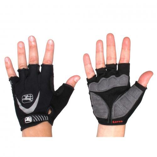 Women's Corsa Gloves by Giordana Cycling, BLACK, Made in Italy