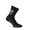 EXO Tall Cuff Compression Socks by Giordana Cycling, BLACK, Made in Italy