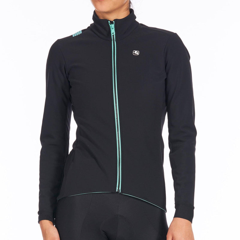 Women's Fusion Jacket by Giordana Cycling, BLACK, Made in Italy