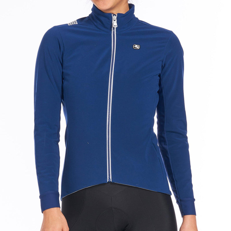 Women's Fusion Jacket by Giordana Cycling, BLUE, Made in Italy
