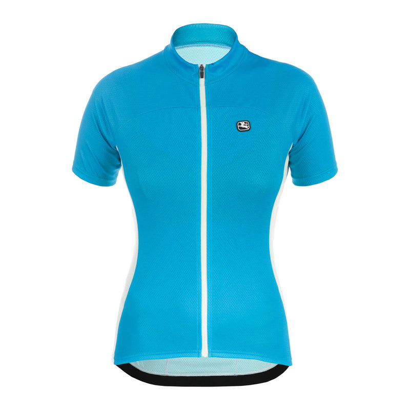 Women's Fusion Jersey by Giordana Cycling, BLUE/WHITE, Made in Italy