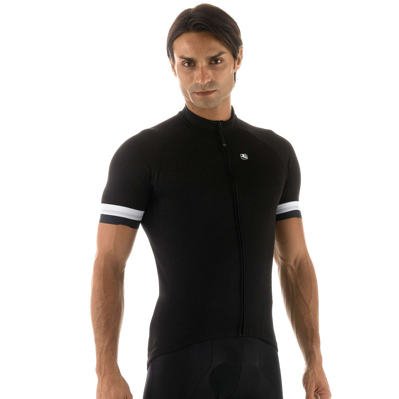 Men's Fusion Jersey by Giordana Cycling, BLACK, Made in Italy