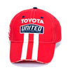 Toyota-United Cycling Team Ball Hat by Giordana Cycling, Red, Made in Italy