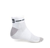 Trade Short Cuff Socks by Giordana Cycling, WHITE/BLACK, Made in Italy