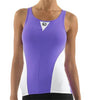 Women's SilverLine Tank Top by Giordana Cycling, PURPLE/WHITE, Made in Italy