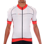 Men's Trade Forte FR-C Jersey by Giordana Cycling, WHITE/RED, Made in Italy