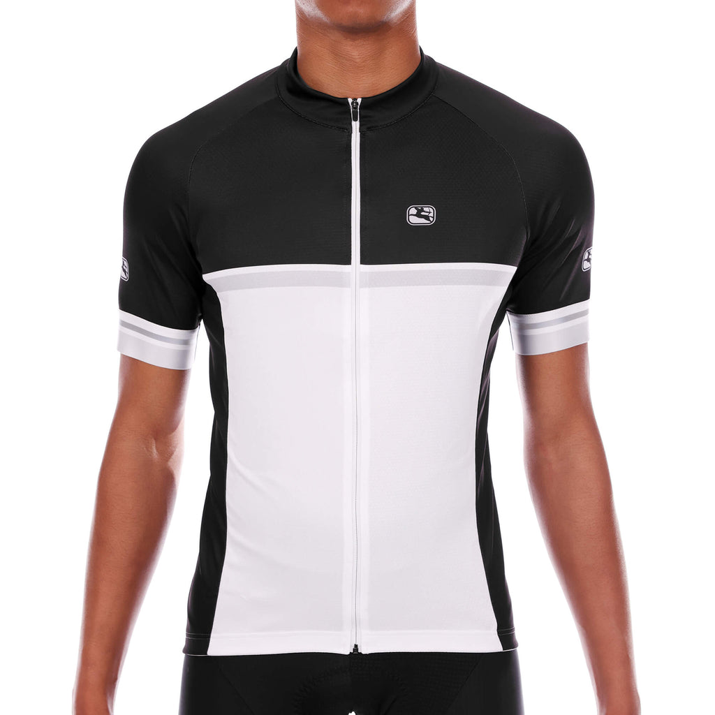 Men's SilverLine Raglan Jersey by Giordana Cycling, BLACK, Made in Italy