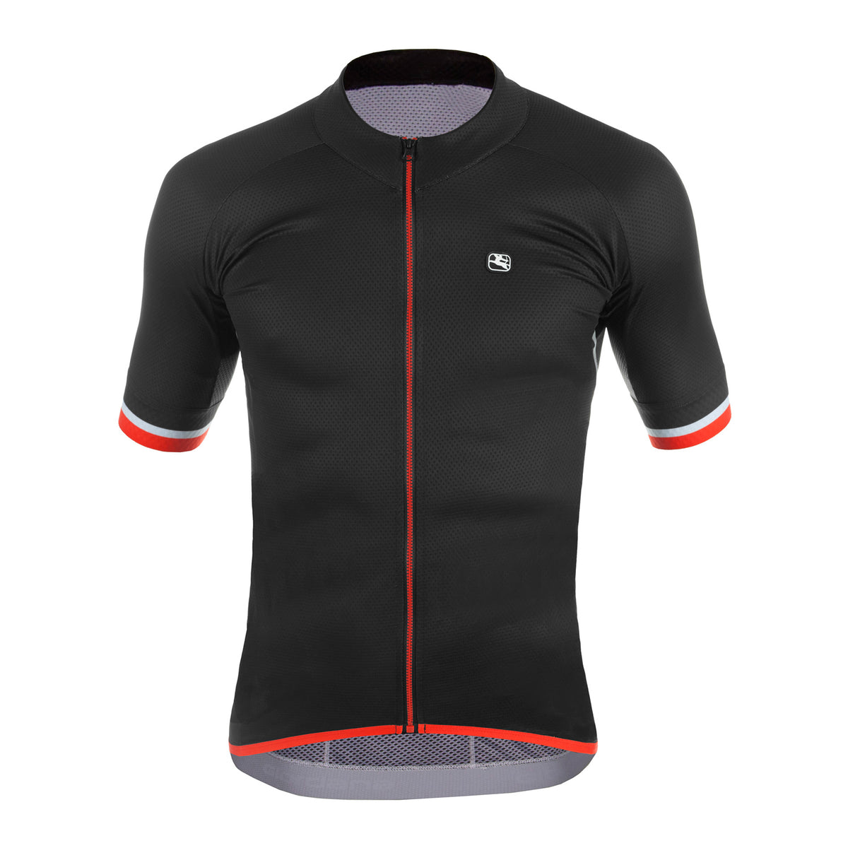 Men's SilverLine Jersey by Giordana Cycling, BLACK/RED, Made in Italy