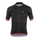 Men's SilverLine Jersey by Giordana Cycling, BLACK/RED, Made in Italy