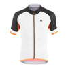 Men's SilverLine Jersey by Giordana Cycling, WHITE/BLACK/ORANGE, Made in Italy
