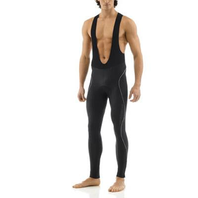 Men's SilverLine Super Roubaix Bib Cycling Tights by Giordana Cycling, BLACK, Made in Italy