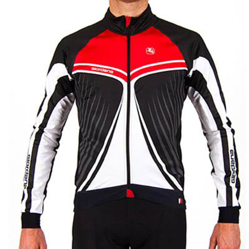 Men's Trade FR-C Custom Wings Jacket by Giordana Cycling, BLACK/RED, Made in Italy