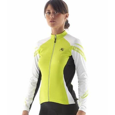 Women's SilverLine Long Sleeve Jersey by Giordana Cycling, FLUO, Made in Italy