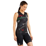 Women's Arts Amore Tank by Giordana Cycling, BLACK, Made in Italy