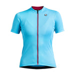 Women's Fusion Jersey by Giordana Cycling, SKY BLUE/PINK, Made in Italy