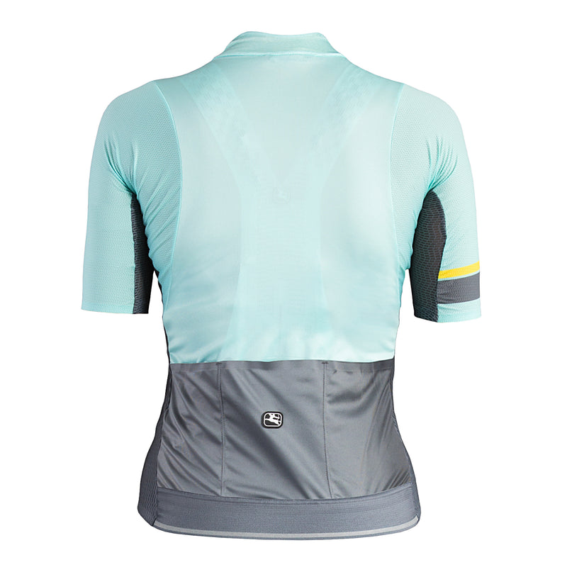 Women's NX-G Air Jersey - Aqua/Grey/Yellow by Giordana Cycling, , Made in Italy