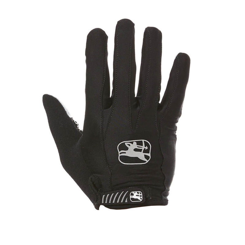Strada Gel Full Finger Gloves by Giordana Cycling, BLACK, Made in Italy