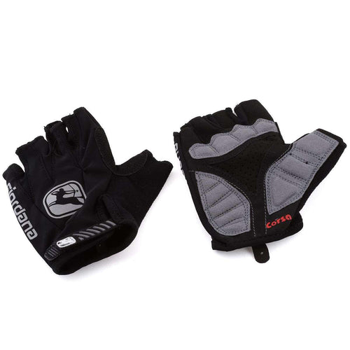 Women's Corsa Gloves by Giordana Cycling, BLACK, Made in Italy